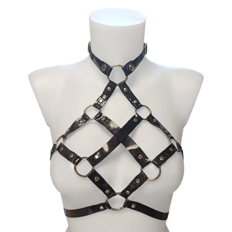 Harnais Latex Poca T1 noir